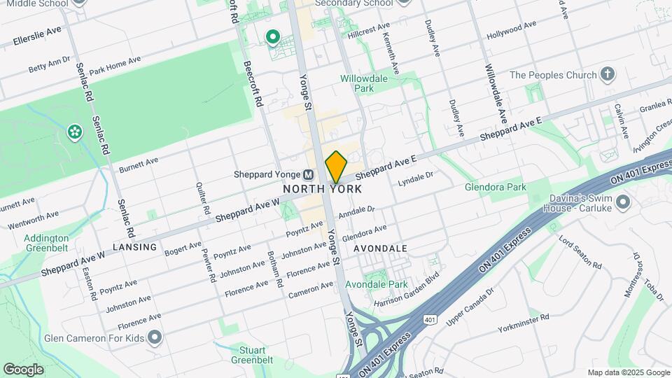 4789 Yonge St Map and Location Details