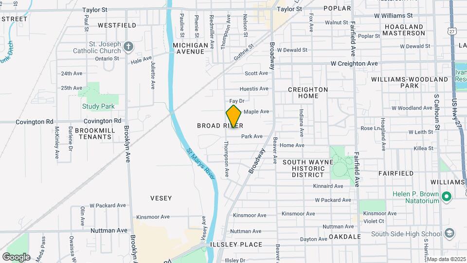 1340 Park Ave Map and Location Details