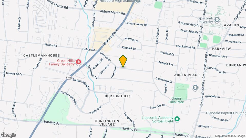 2019 Overhill Dr Map and Location Details