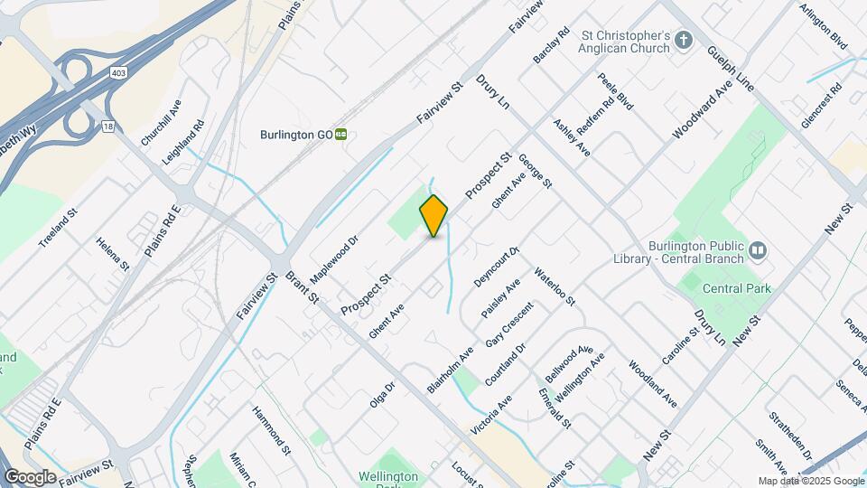2116 Prospect St Map and Location Details