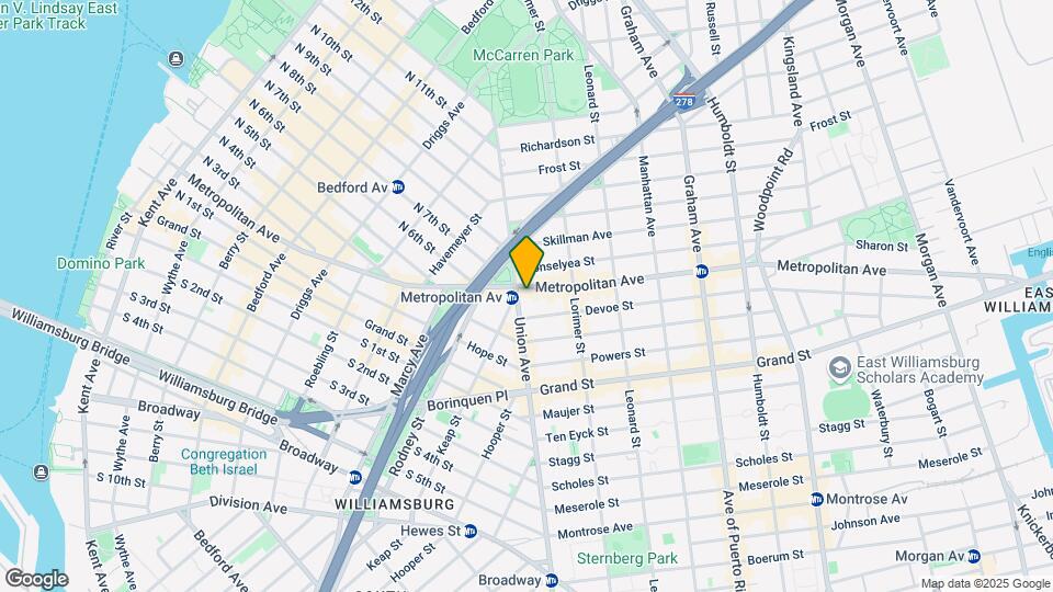 522 Metropolitan Ave Map and Location Details