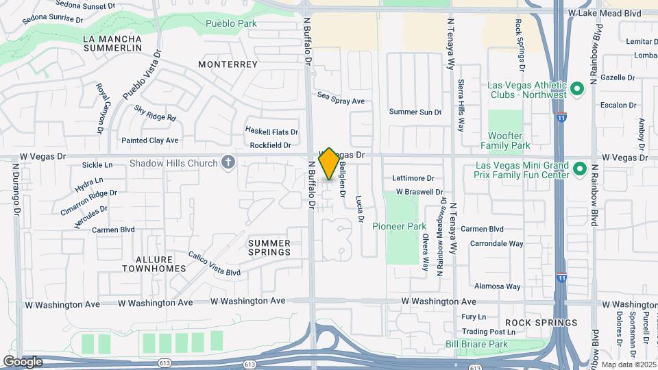 1445 Morro Creek St Map and Location Details