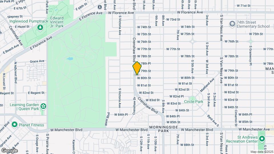 7916-7920 Crenshaw Blvd Mapa y Detalles de la Ubicación