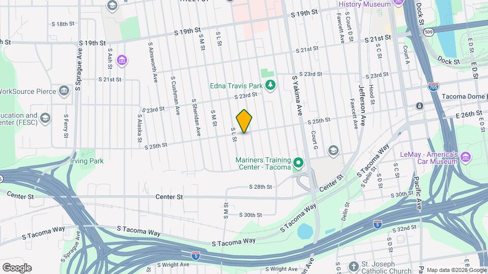 1110 S 25th St Map and Location Details