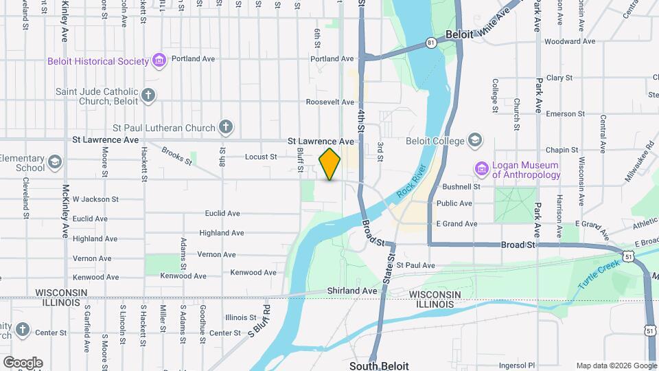 High School Apartments Map and Location Details