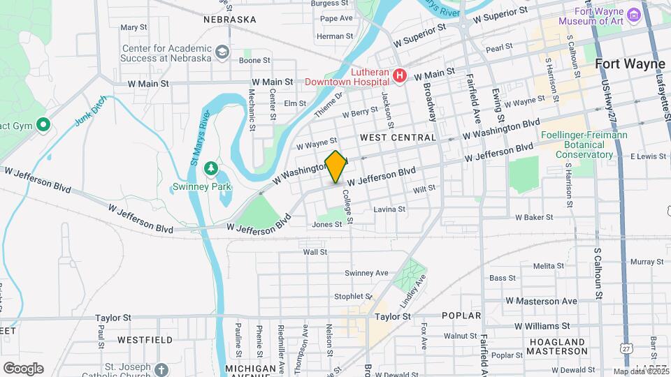 1215 W Jefferson Blvd Map and Location Details