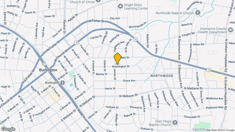 908 Washington St Map and Location Details