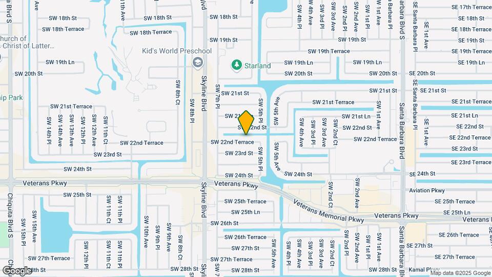 607 SW 22nd Terrace Map and Location Details