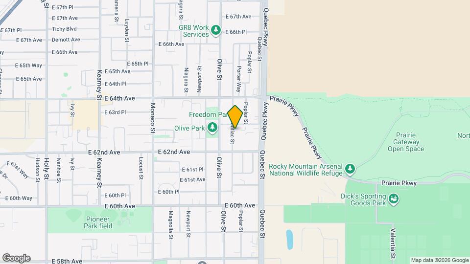 6270 Pontiac St Map and Location Details