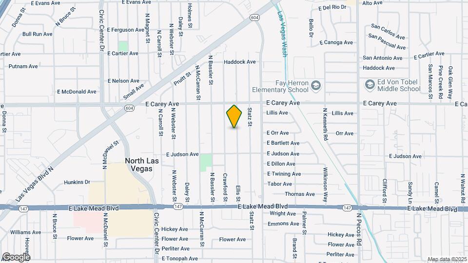 2241 Ellis St, Unit B Map and Location Details