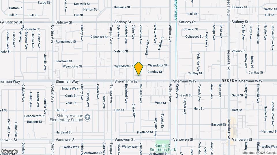 19105 Sherman Way Map and Location Details