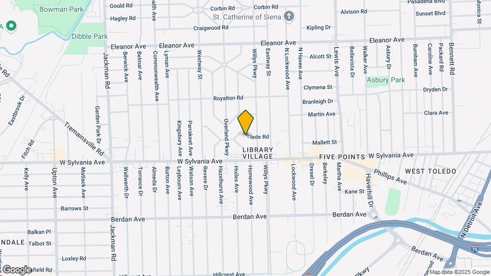 1321 Laclede Rd Map and Location Details