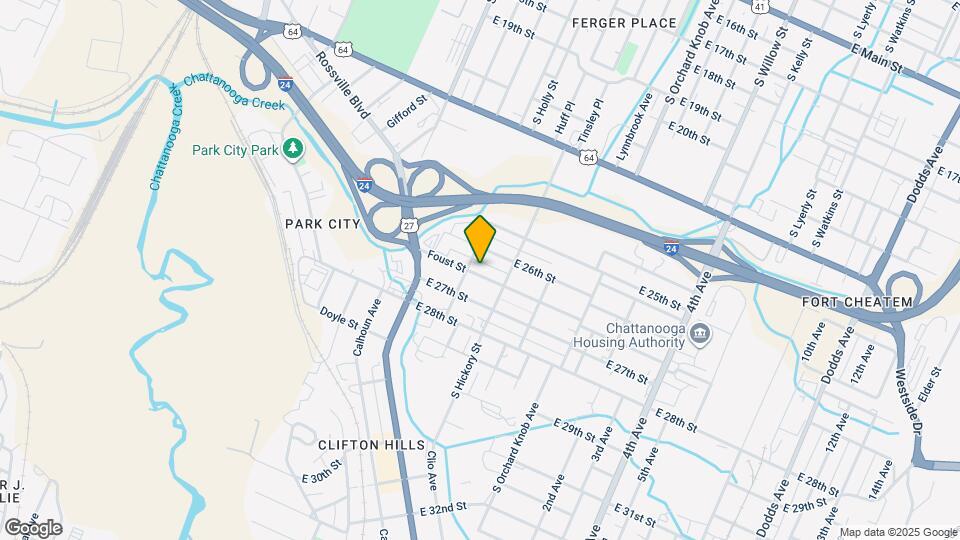 1605 Foust St Map and Location Details
