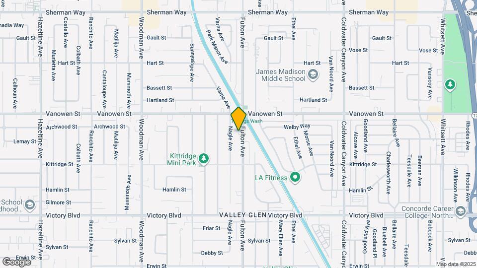 6711 Fulton Ave, Unit 3 Map and Location Details