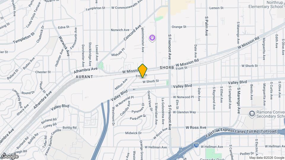 2925 W Shorb St Map and Location Details