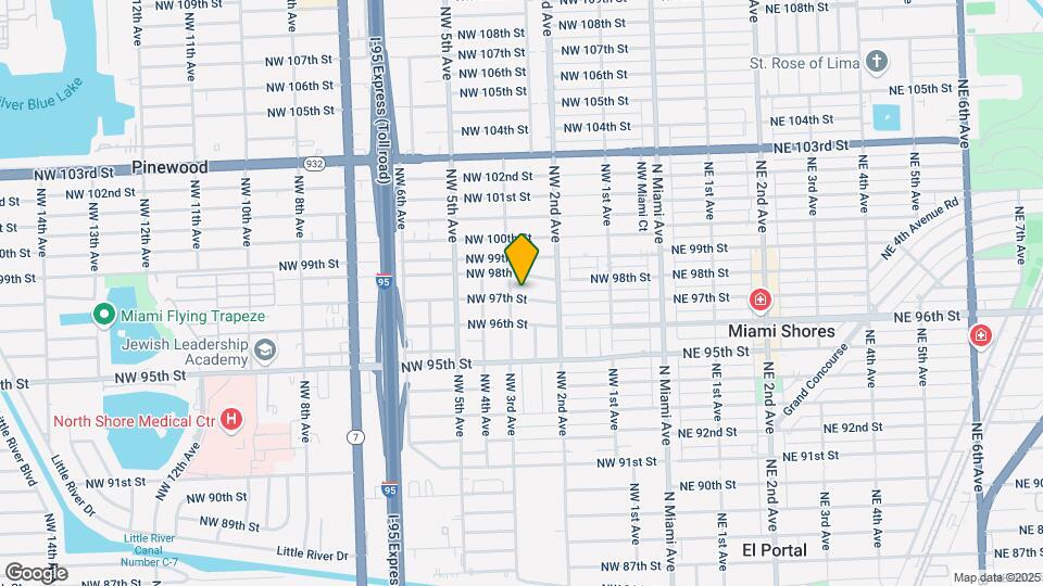 275 NW 97th St-Unit -1 Mapa y Detalles de la Ubicación