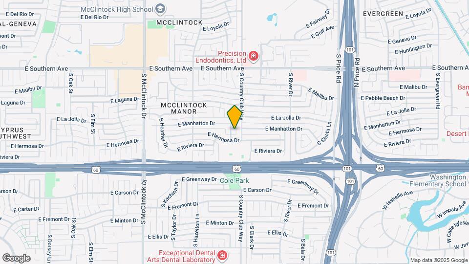 3821 S Kenwood Ln Map and Location Details