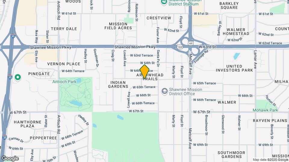 7611 W 65th St Mapa y Detalles de la Ubicación