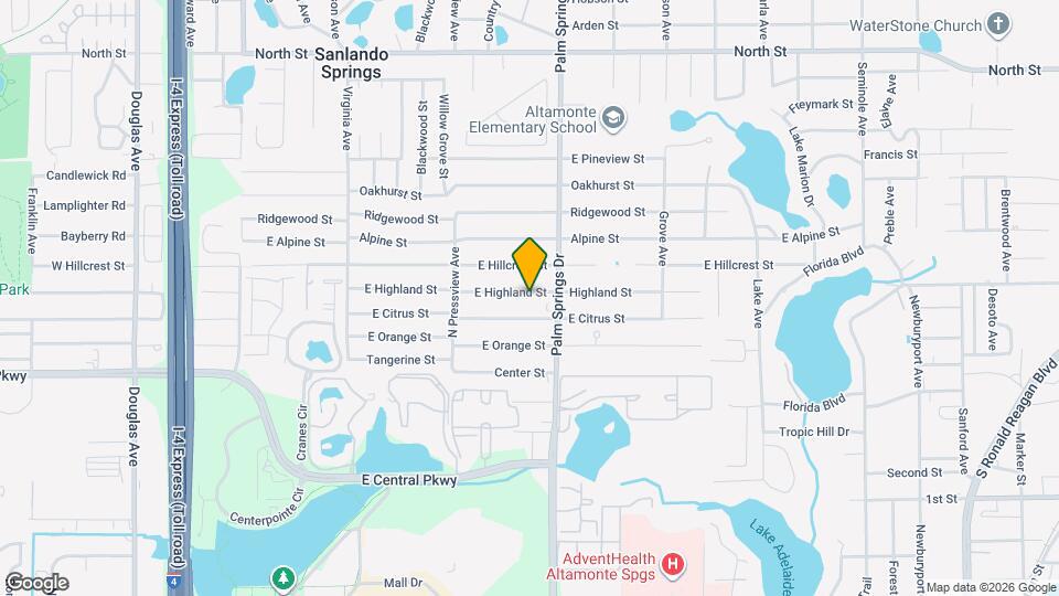 448 E Highland St Map and Location Details