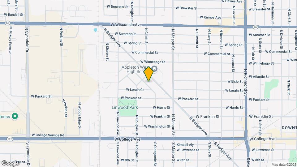 600 N Outagamie Ct Map and Location Details