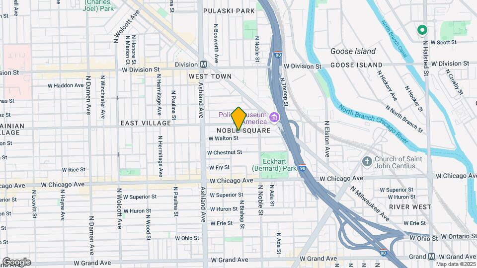 1444 W Walton St Map and Location Details