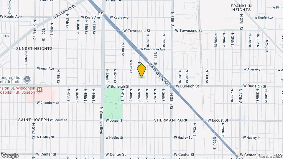 3128 N 39th St Map and Location Details