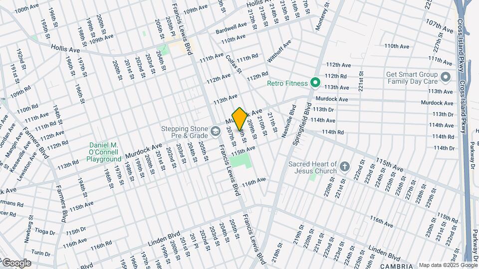 11434 208th St Map and Location Details