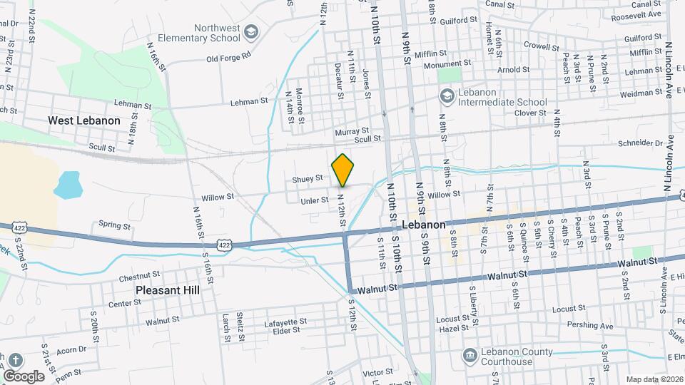 1130 Willow St Map and Location Details