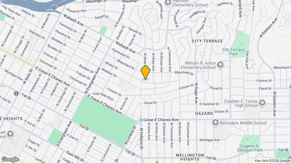 758 N Almar Ave Mapa y Detalles de la Ubicación