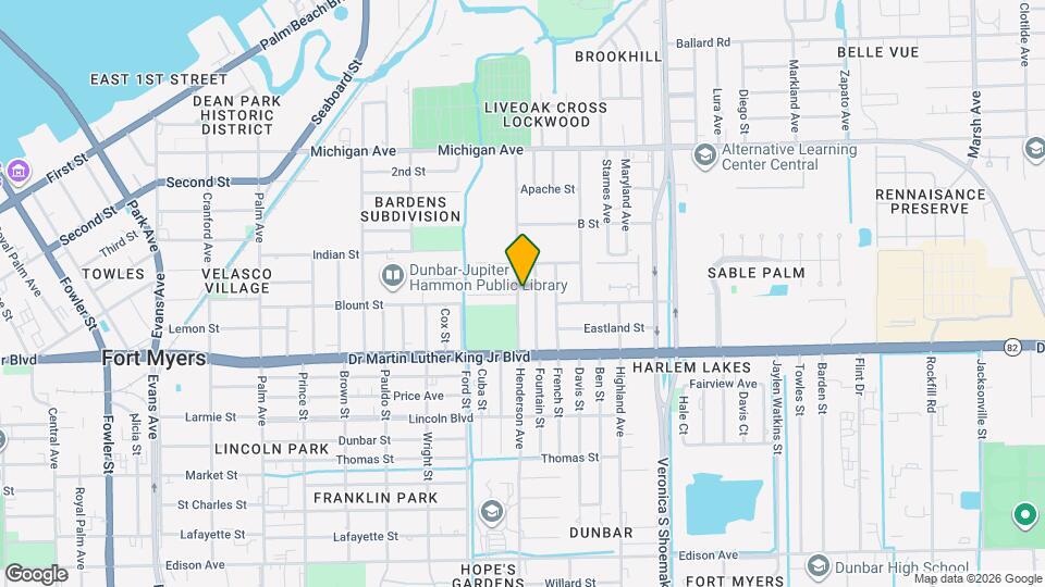 1847 Henderson Ave Map and Location Details