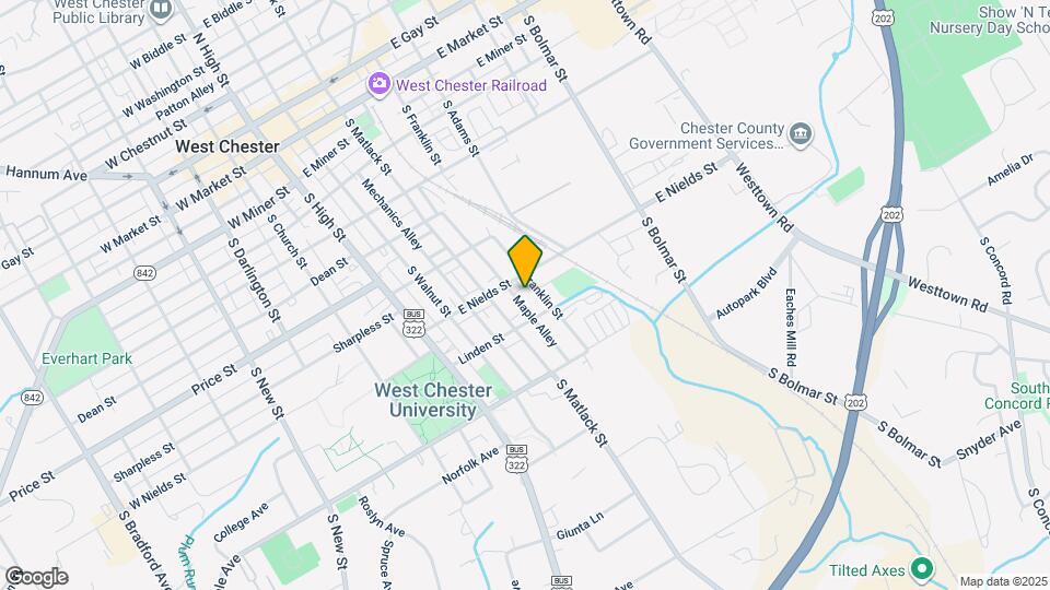 620 S Franklin St Map and Location Details