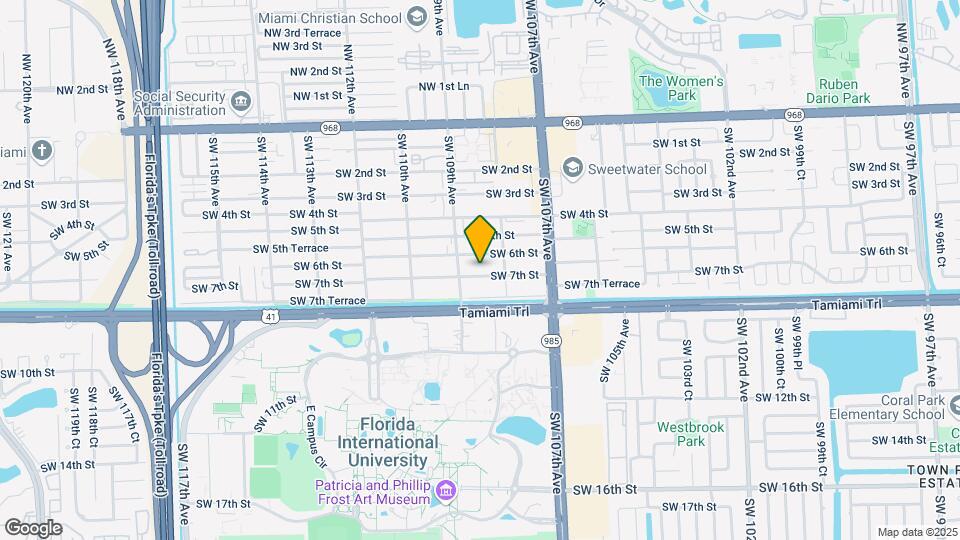 10861 SW 7th St Map and Location Details