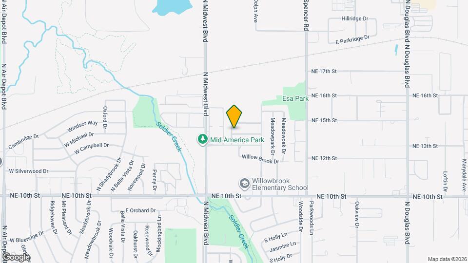 801 Meadowridge Dr Map and Location Details