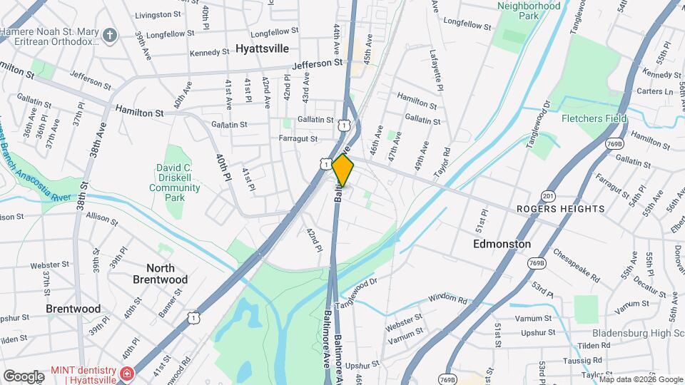 4729 Baltimore Ave Map and Location Details