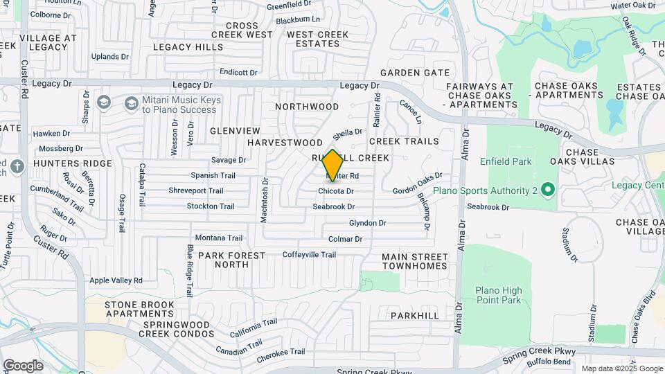 1341 Chicota Dr Map and Location Details