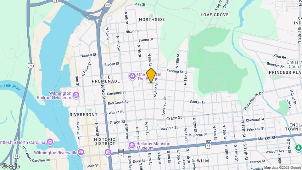 609 N 8th St Map and Location Details