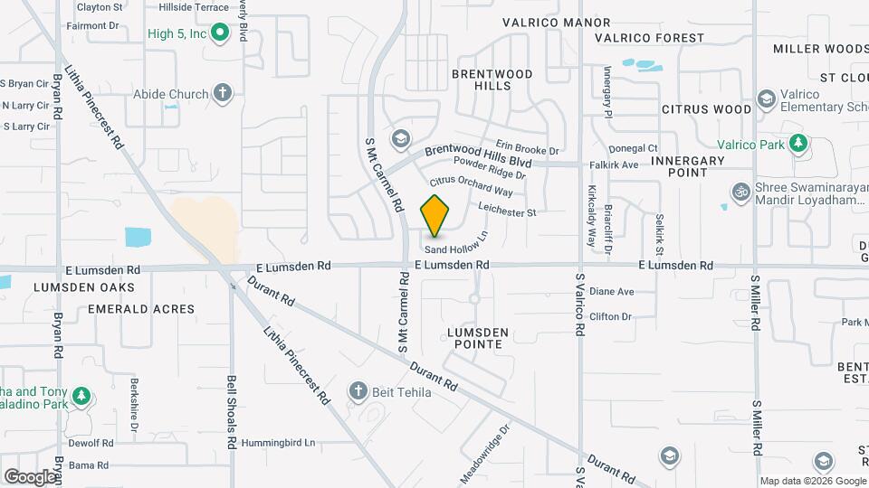 1614 Sand Hollow Ln Map and Location Details