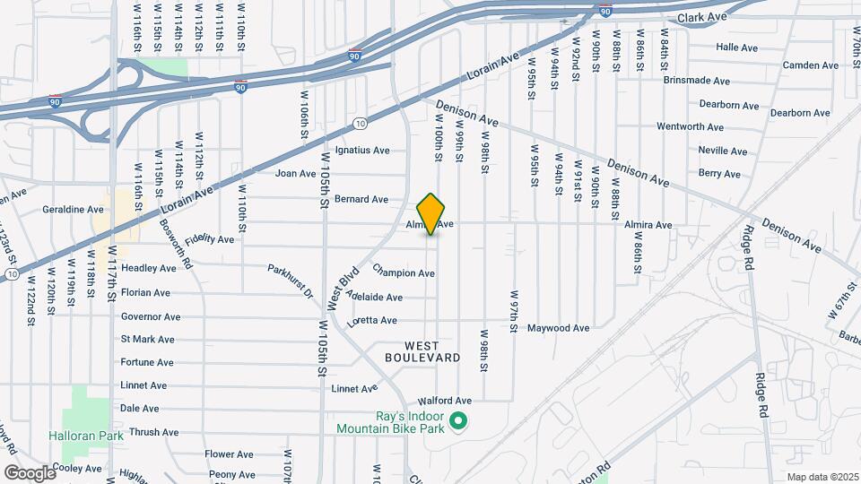 3376-3378 W 100th St Map and Location Details