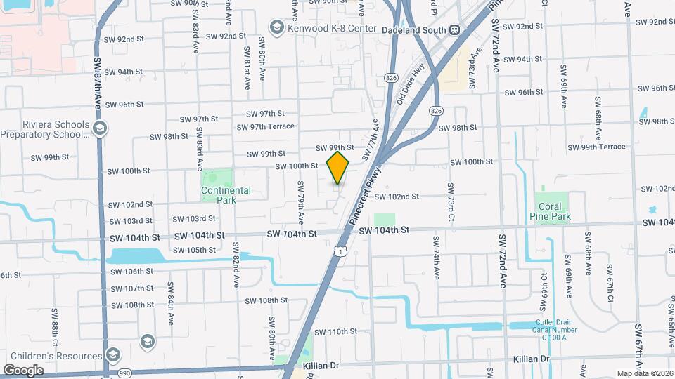 10102 SW 77th Ct Mapa y Detalles de la Ubicación