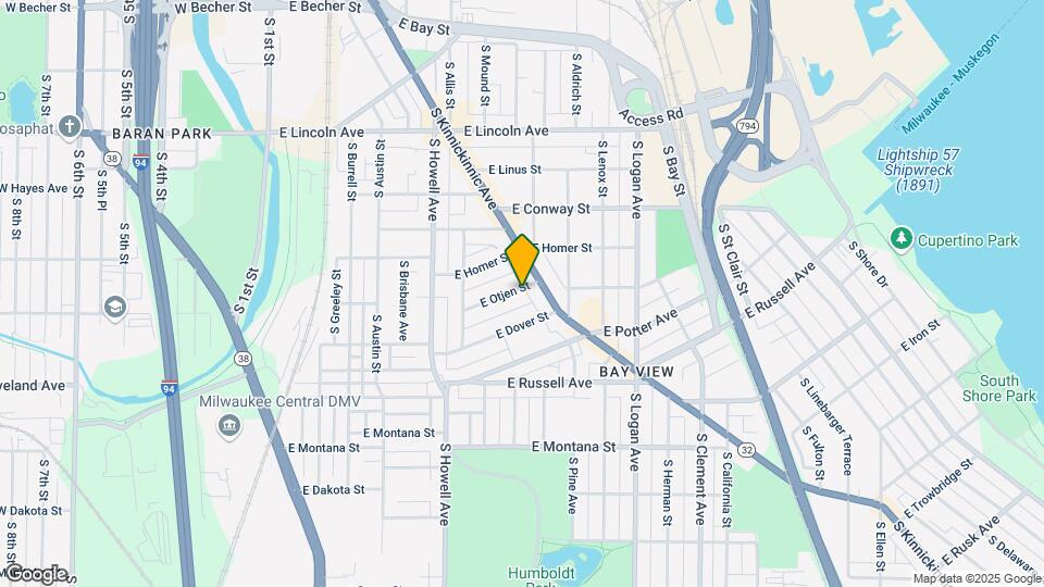 637 E Otjen St, Unit #1 Map and Location Details