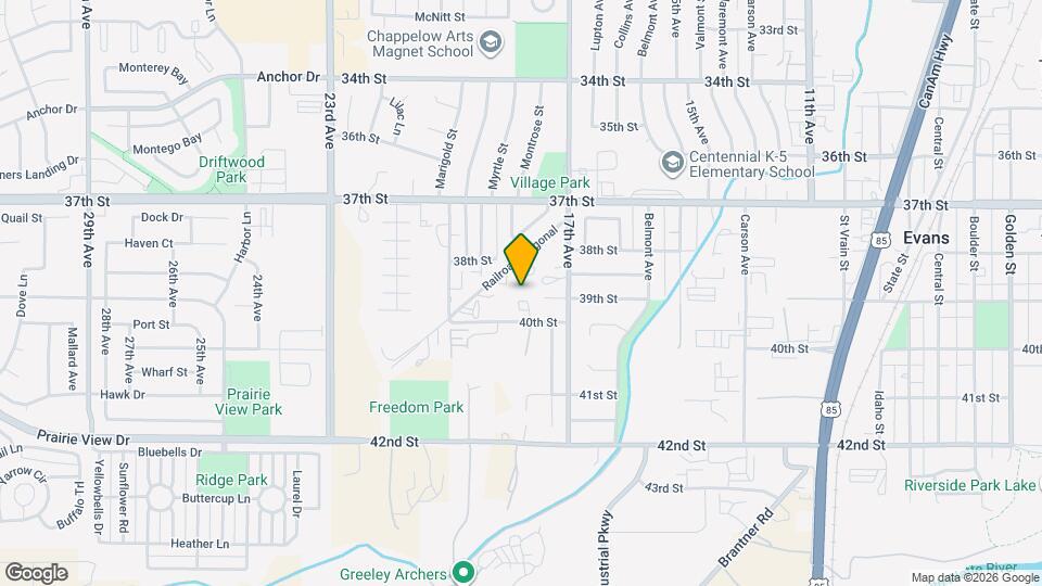 1739 Rowan Ln Map and Location Details