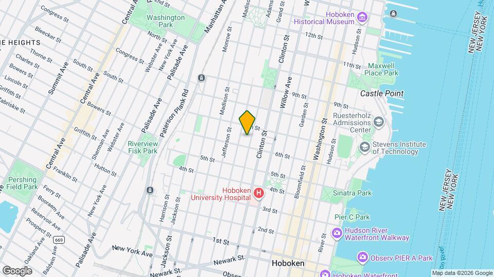 612 Grand St Map and Location Details
