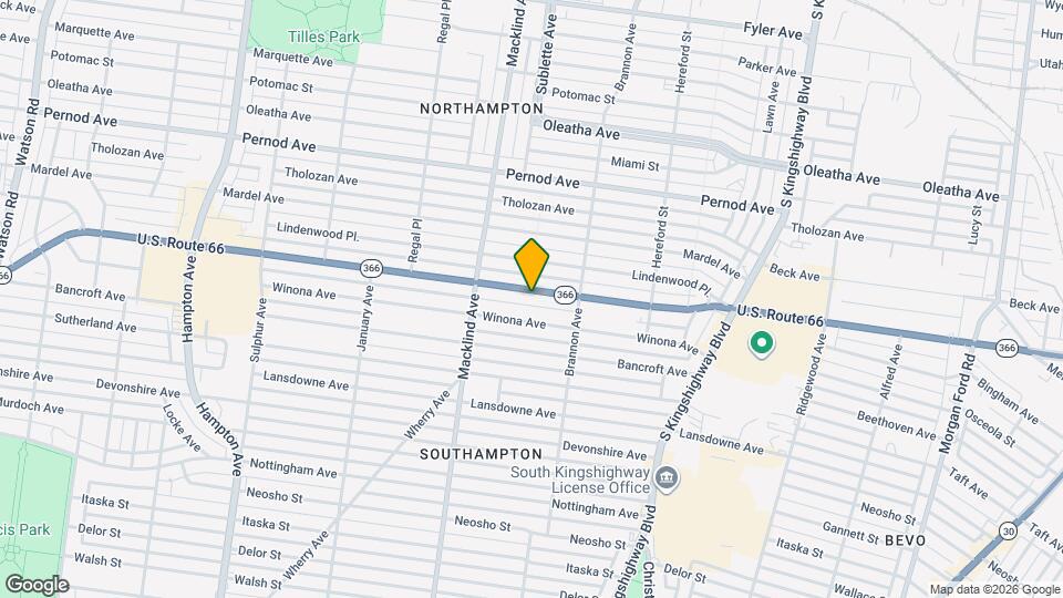 5246 Chippewa St Map and Location Details