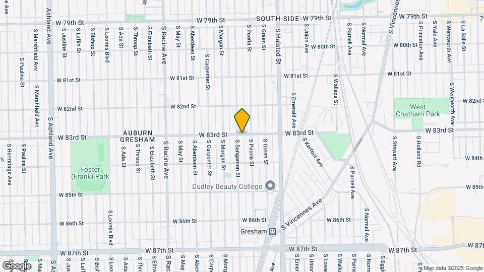 8301 S Sangamon St Mapa y Detalles de la Ubicación