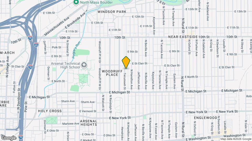 621 Tecumseh St Map and Location Details