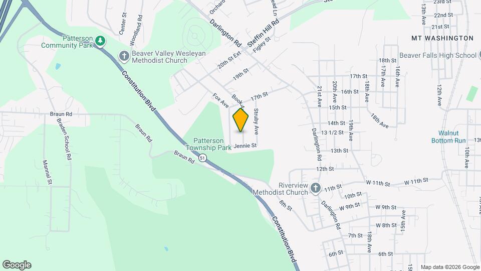 1315 Book Ave Map and Location Details