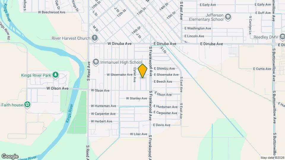 1356 S Enns Ave Map and Location Details