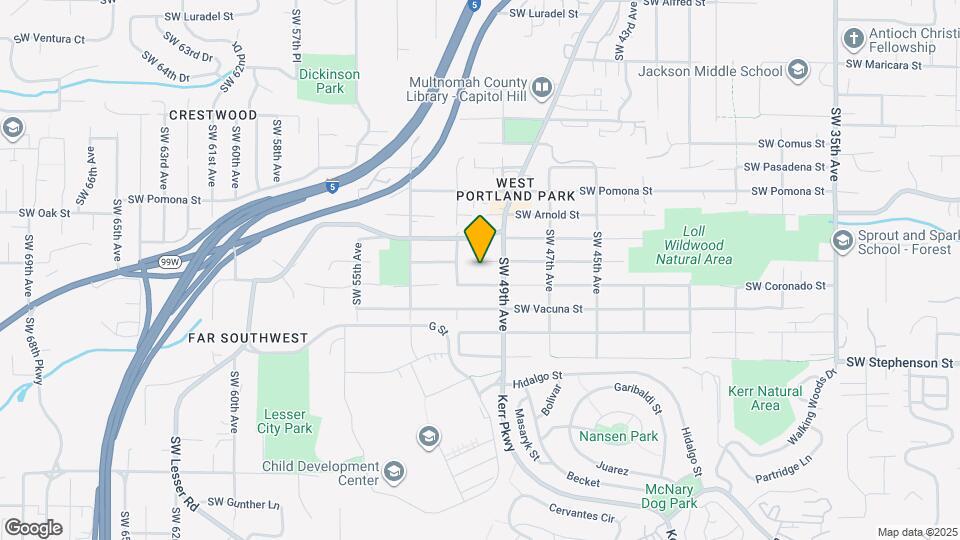 5000 SW Buddington St Map and Location Details