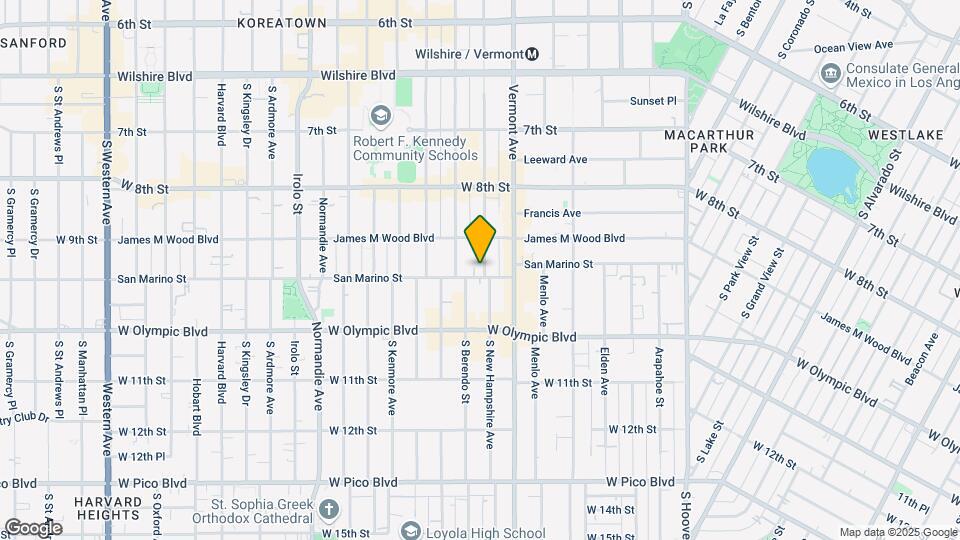 929 S New Hampshire Ave Map and Location Details