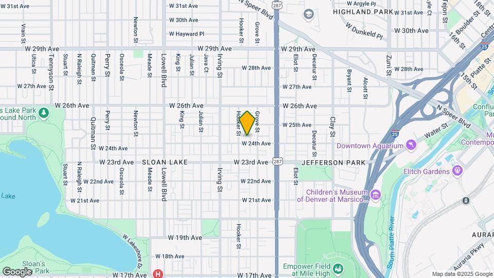 3127 W 24th Ave Map and Location Details